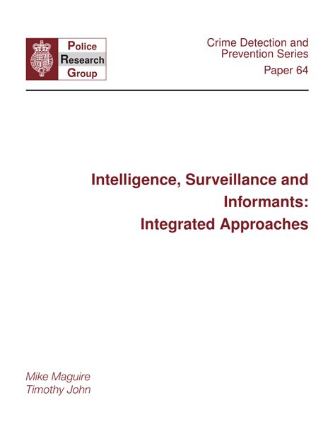 casing in intelligence|Intelligence, Surveillance and Informants: Integrated .